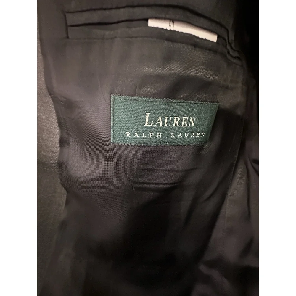 Lauren Ralph‎ Lauren Men's Dark Gray Wool Cashmere Blend Blazer Size 42S